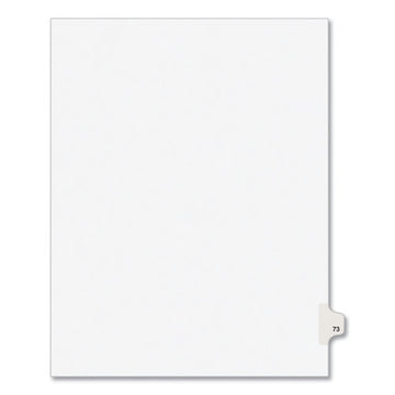 Avery® Preprinted Legal Exhibit Side Tab Index Dividers, Avery Style, 10-tab, 73, 11 X 8.5, White, 25-pack, (1073) freeshipping - TVN Wholesale